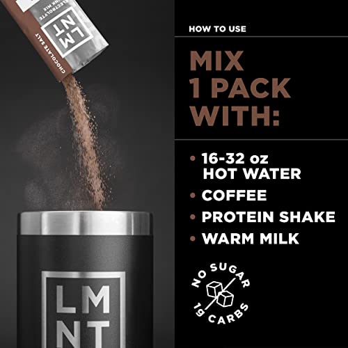 Drink Lmnt 6SEDD-T29 Lmnt Zero Sugar Hot Chocolate Or Coffee Mixer - Chocolate Salt thumb #5
