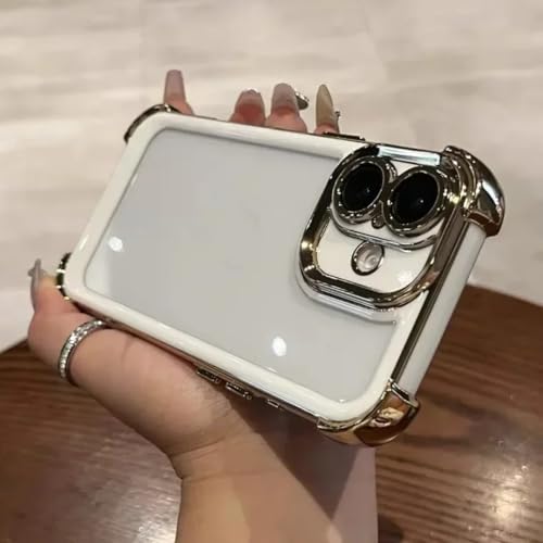 Coque iPhone 15 Plus antichoc transparente blanche idéale pour protéger votre téléphone au bureau