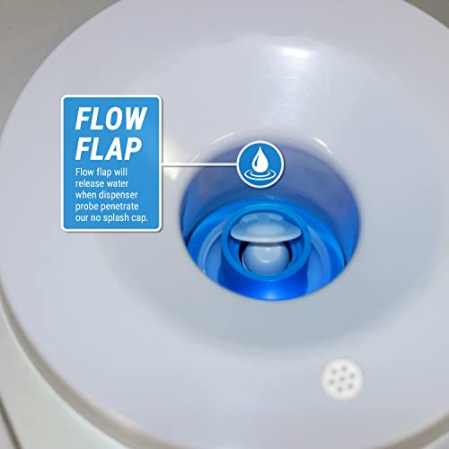Tera Pump Trrwc02 Reusable No-Splash Cap For 48Mm Screw Top Snap On Crown Top, 3 Gallon To 6 Gallon Bottle Water Dispensers With Probes #TOP4