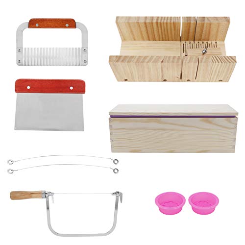 9PCS Silicone Soap Kit with Bread Cutter and Mold Set