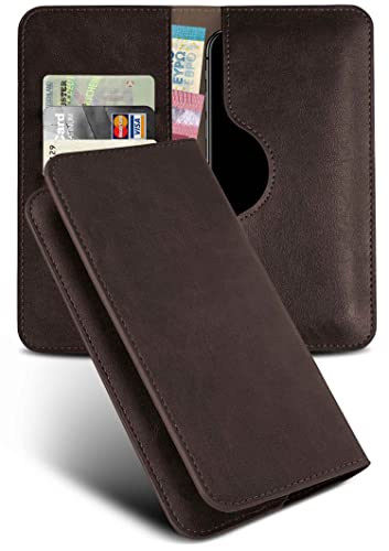 Étui pour Xiaomi Mi 11 moex en cuir végétalien marron foncé
