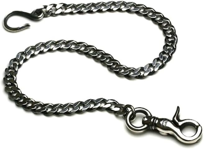 アージェントグリーム ウォレットチェーン コマ ブレスレット シルバー