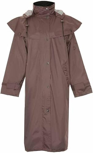 Image of U.S Trading Champion Sandringham Country Estate Womens Waterproof Riding Coat (UK, Numeric, 18, Regular, Regular, Brown)