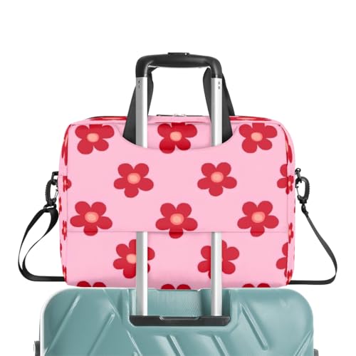 Maletín para Laptop con Estampado Floral Rojo miniatura 6
