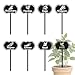 CUTHOLLOW 8PCS Metal Plant Markers Stakes Food Spices with Pattern for Outdoor Indoor, 3.5"x7" Waterproof Cute Garden Plant Labels Signs Tags for Farmhouse Greenhouse Decor - Funny Gardening Gifts