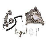 BONKZEBU Audio Gästebuch Hochzeit Telefon, Retro und Praktische 32G -Kapazität Audio Gästebuchtelefon, Personalisierte Retro -Telefon für Hochzeitsfeier (Antike Messingfarbe)