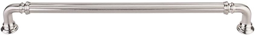 Top Knobs TK325BSN Chareau Collection 9 Inch Reeded Pull, Brushed Satin Nickel