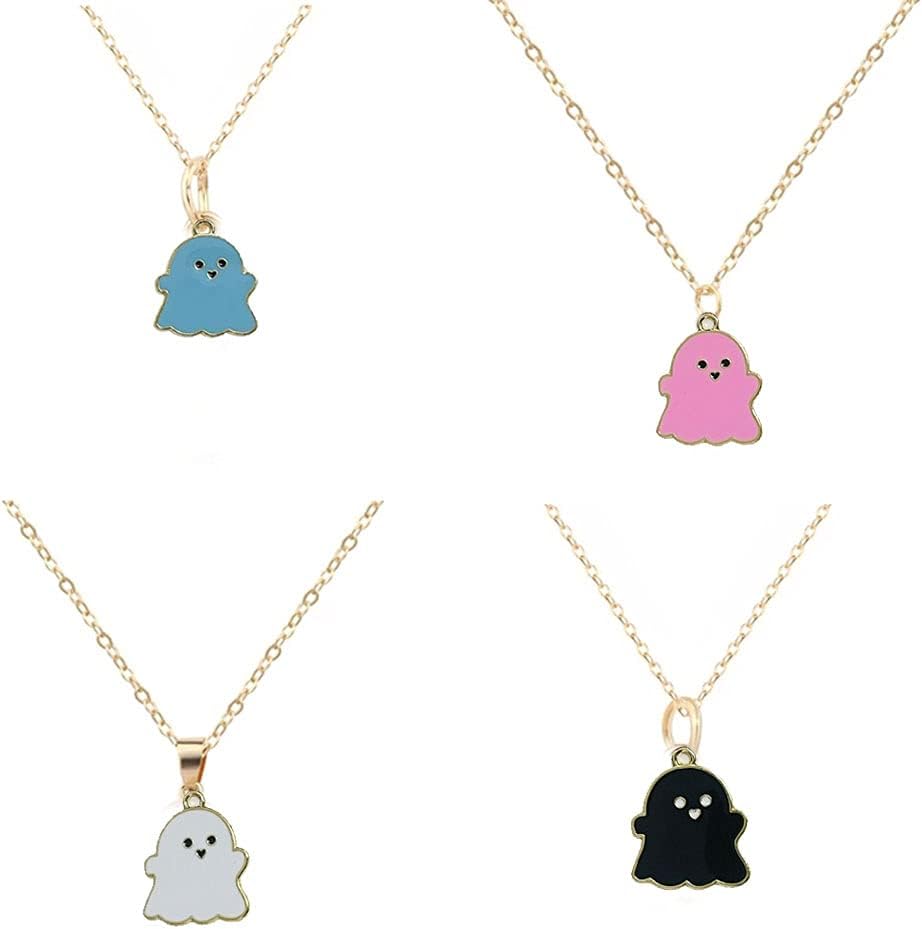 Morofme 24pcs Halloween Charms Ghost Pendants Skull Charms Halloween Enamel Charm Bulk Mini Ghost Ornaments for Jewelry Making DIY Necklace Bracelet Earring Supplies Accessories - Image 6