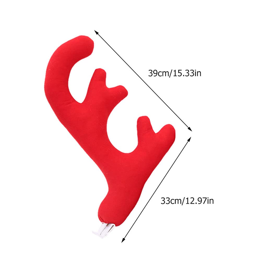 PRETYZOOM 1set Christmas Car Antlers Decoration Reindeer Antlers Nose Festive Car Ornament for Holiday Cheer Christmas Decor Supplies for Auto Enthusiasts