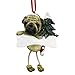 Pug Ornament with Unique "Dangling Legs" Hand Painted and Easily Personalized Christmas Ornament