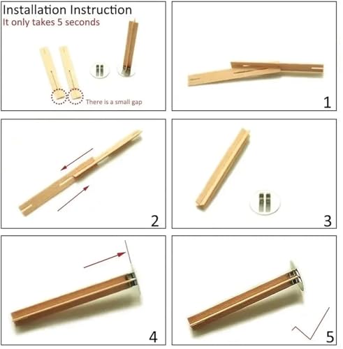 Mechas de madera para velas 120 unidades 5 pulg miniatura 5