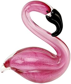 Juliana Objets d'art Glass Figurine - Pink Flamingo Paperweight Ornament 60207