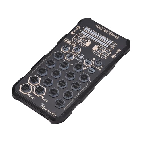 Tarjeta de Sonido Mini Voice Canger, Equipo de Podcast Portátil con 6 Modos de Sonido Diferentes 14 Efectos de Sonido Divertidos para la Música Que Escucha Cantar Grabación