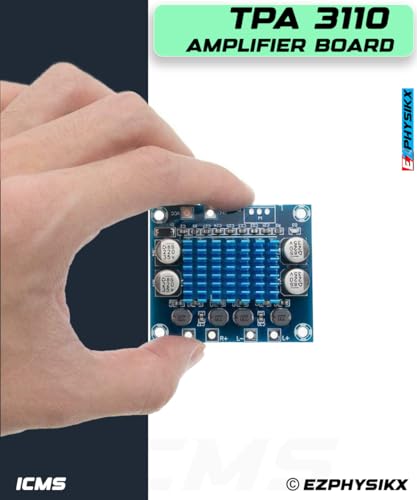 Image of TPA3110, TPA 3110 D2 30W+30W 2.0 Channel Stereo Audio Power Amplifier Board, DC 8-26V 3A For Car & vehicles, Home,PC,TV, Speaker with Speaker Protection. QTY- 1