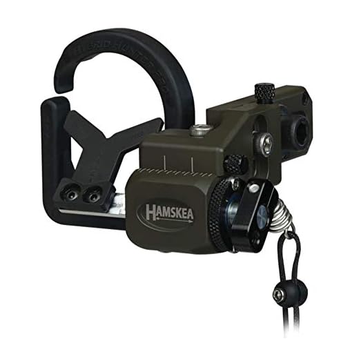Hamskea Archery Solutions Hybrid Hunter Pro Right Hand OD Green Drop Away Arrow Rest (200774)
