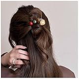 Cybche Große Edelstein Haarspangen Braun Acryl Haarspange Clip Harz Banane Haarspange Harz Haarnadel Französisch Stil Twist Haarspange Dekorative Haarschmuck Schmuck Für Frauen Kopfschmuck (braun)