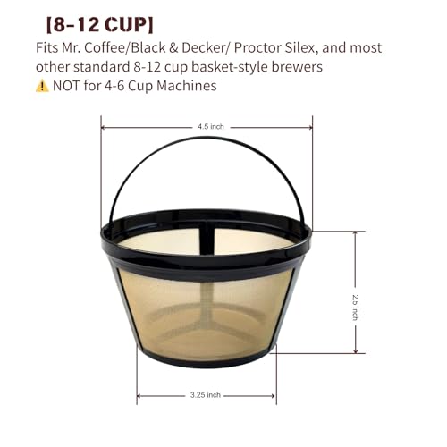 TRONMEI 8-12 Cup Reusable Filter