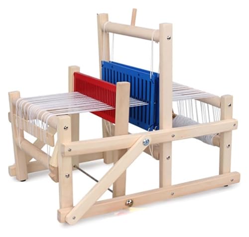 ESESE - Métier à tisser à tricoter, métiers à tisser, métier à tisser en bois, outils pédagogiques de recherche en maternelle, jouets de tissage de simulation de maison de jeu