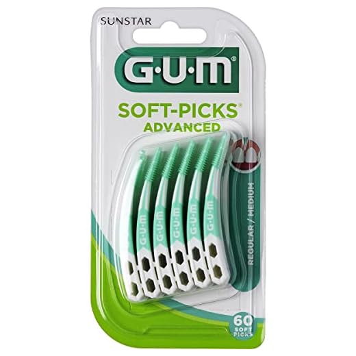 GUM Soft Picks Advanced Regular palillos interdentales blister 60 unidades