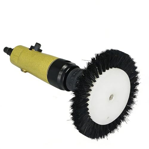 2-Zoll-Druckluft-Polierbürste mit T-förmigen Borsten, variable Drehzahl von 2500 U/min mit Vorwärts-/Rückwärtslauf, 1/4