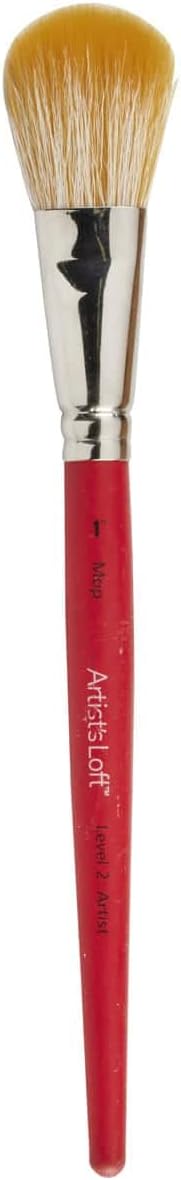 Artist's Loft Marseille Golden Camel Short Handle Mop Brush, 12 Pack