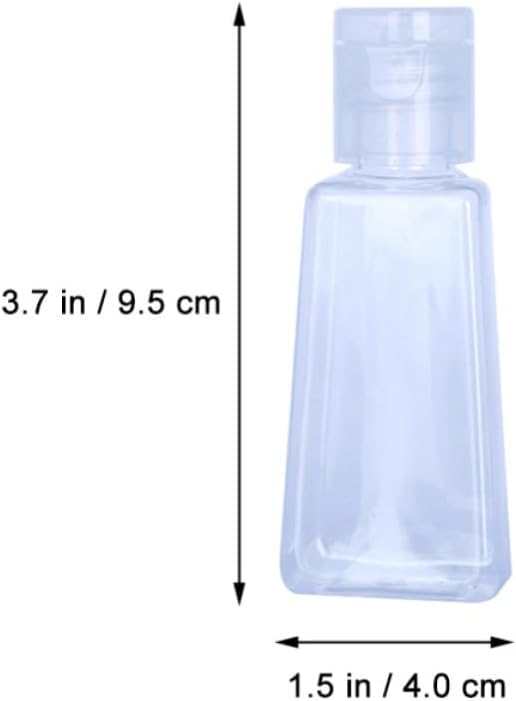 LIFKOME 40pcs Ml PET Squeeze Travel Refill Bottle Seal Lid