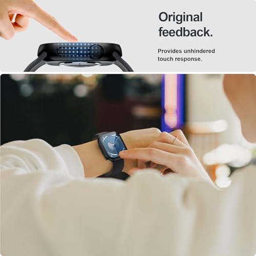 Pacote com 2 capas com protetor de tela de vidro temperado para Apple Watch série 10 de 46 mm, JZK S