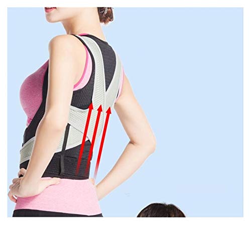 Brace corset arrière réglable pour redresser le dos XXXL noir