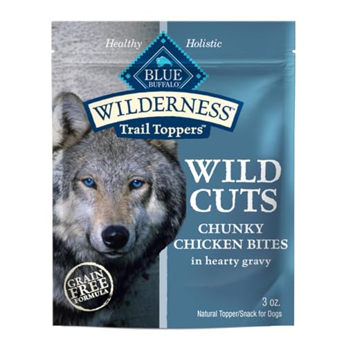 Image of Blue Buffalo Wilderness Trail Toppers Chicken Wet Dog Food, 3 oz, 24 ct