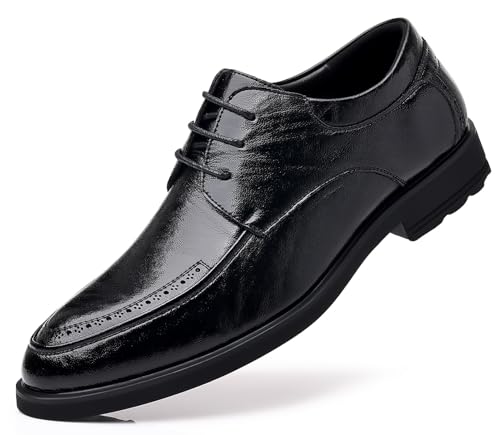 DADAWEN Men's Classic Formal Oxford Shoes Business Wingtip Lace Up Dress Shoes