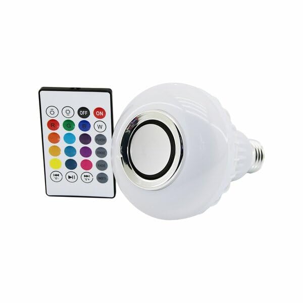 2'si 1 Arada Bluetooth Hoparlörlü RGB LED Ampul