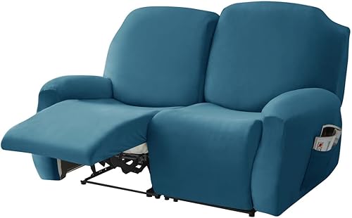 Vista 81 de Fundas de terciopelo elástico para sillas reclinables, fundas para sofá biplaza de 2 cojines, 6 piezas, fundas protectoras para muebles con bolsillo