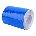 Bewinner 3m Reflective Tape, Fluorescence Pure Safety Reflective Car Wall Sticker Warning Tape Roll 5cm3m, 5 Colors Optional (Blue)