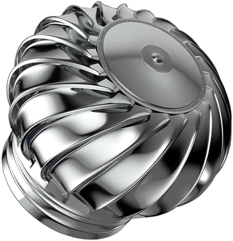 Energy-Efficient 200mm Roof Wind Turbine Vent, Rotating Design for Optimal Airflow, All-Purpose Chimney Cowl for Enhanced Ventilation, Durable & Deformation-Resistant