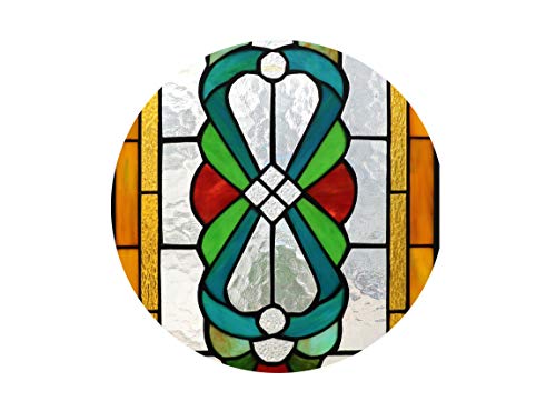 Yogoart Large Tiffany Style Stained Glass Window Hanging Horizontal Stained Glass Window Panels 30\" X 12\" - Thumbnail 2