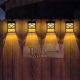 Luces de valla de luz solar para jardín, luces de Navidad LED para exteriores