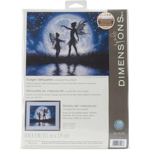 Dimensions 70-35296 Twilight Silhouette Fairy Counted Cross Stitch Kit cover