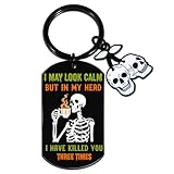 OEHEDOU Skull Keychain For Women Men Witchy Gifts For Women Spooky Gifts For Teen Girls Boys Skull Decor Horror Gift For Adult Male Female Gothic Presents Skeleton Keychain Skulls Item Skulls Stuff
