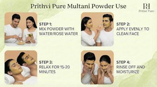 Image of Multani Mitti & Beetroot Powder Combo | 200g Each | 100% Organic Face & Hair Pack | Double Filtered Fuller's Earth for Natural Glow & Skin Brightening | Deep Cleansing Clay Mask | Pack of 2