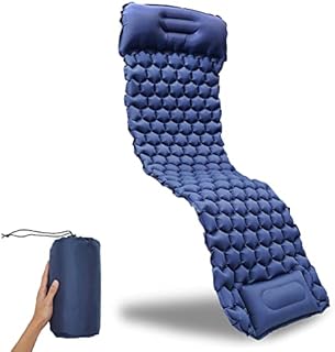 FEAHRZEUG Self Inflating Camping Mat With Built-in Pump Ultralight Inflatable Sleeping Mat with Pillow Lightweight Connectable Double Roll Camping Mattress for Hiking Backpacking Outdoor