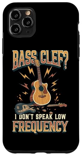 I Don't Speak Low Frequency Funny �A�R�[�X�e�B�b�N�M�^�[ �X�}�z�P�[�X iPhone 11 Pro Max �p