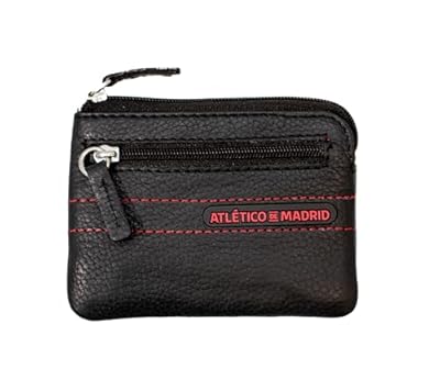 Atlético de Madrid Monedero de Piel 100% Vacuno, Negro, 10.5x8cm, 2 Bolsillos con Cremallera, Producto Oficial, se Entrega con Caja Negra con el Escudo | Ya disponible en tu tienda friki favorita! En mundofriki.es! Atlético de Madrid Monedero de Piel 100% Vacuno, Negro, 10.5x8cm, 2 Bolsillos con Cremallera, Producto Oficial, se Entrega con Caja Negra con el Escudo | Ya disponible en tu tienda friki favorita! En mundofriki.es!