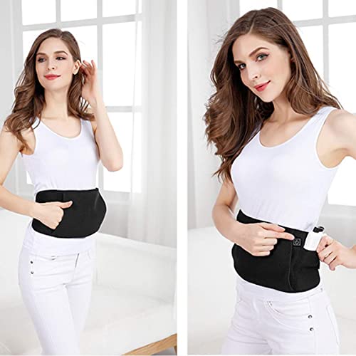 Castor Oil Pack Compress Cordless Heating Pad For Back Pain And Cramps - Usb Fits Extra Large , Xl Up To 52 Inches Belt Waist, 3 Heat Setting - Fleece Wool , Reusable -Washable & Eco-Friendly #TOP2