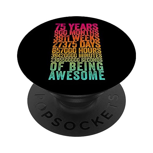 Divertida camisa de cumpleaños 75 Old Meter Funny 75 años regalos PopSockets PopGrip Intercambiable