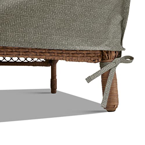 Duck Covers Weekend Water-Resistant Patio Loveseat Cover With Integrated Duck Dome, 60 X 36 X 35 Inch, Moon Rock, Patio Bench Cover #TOP3