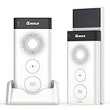 ☀️ 【Batería recargable USB y con energía solar】 Fácil de cargar. Coloque la unidad en la base del cargador para cargarla. Con una carga completa de 5 horas, el timbre exterior podría funcionar durante 6 meses. Equipado con panel solar, el timbre exterior también funciona con energía solar, lo que podría extender su tiempo de trabajo a 12 meses. Elija QNIGLO Q538 Timbre solar Inalámbrico para exteriores, ahorra tiempo y esfuerzo. Qniglo Timbre intercomunicador de bajo consumo, a su servicio.