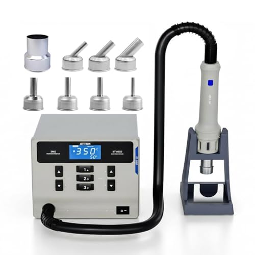 ATTEN ST-862D 1000W Hot Air Gun Soldering Station Digital Display BGA Rework Station Automatic Sleep Repair Tool PCB Chip Soldering Repair Desoldering Station