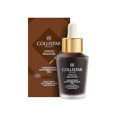 Collistar Gocce Magiche Viso Selbstbräuner, Intensive, natürliche Bräune mit DHA Rapid & Walnussschalenextrakt, Feuchtigkeitsspendend & Anti-Age, 30ml
