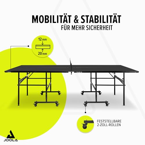 Variante de JOOLA mesa de ping pong Negra 274 x 152,5 x 76 cm