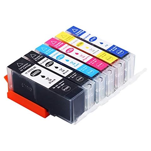 Compatible Ink Cartridge Replacement for Canon PGI-280XXL CLI-281XXL PGI 280 XXL CLI 281 XXL to use with PIXMA TS8320 TS8220 TS8120 (PGBK, Black, Photo Blue, Cyan, Magenta, Yellow) 6 Pack Cover